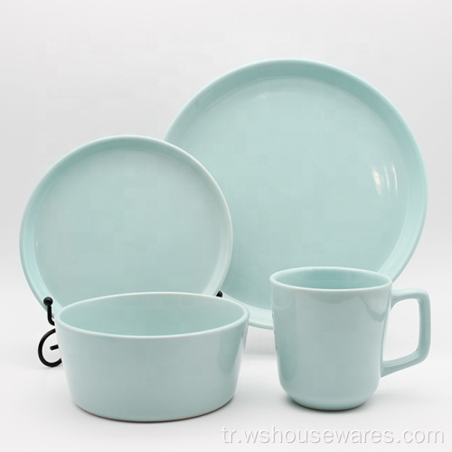 Crockery Lüks Renk Yemek Seti Porselen Stoneware Set